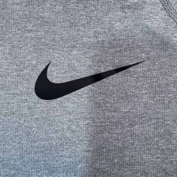 Nike Pro Dri-Fit Shirt Mens Large Gray Slim Fit Run Athletic Tee BV5633-085 Top - Picture 2 of 11